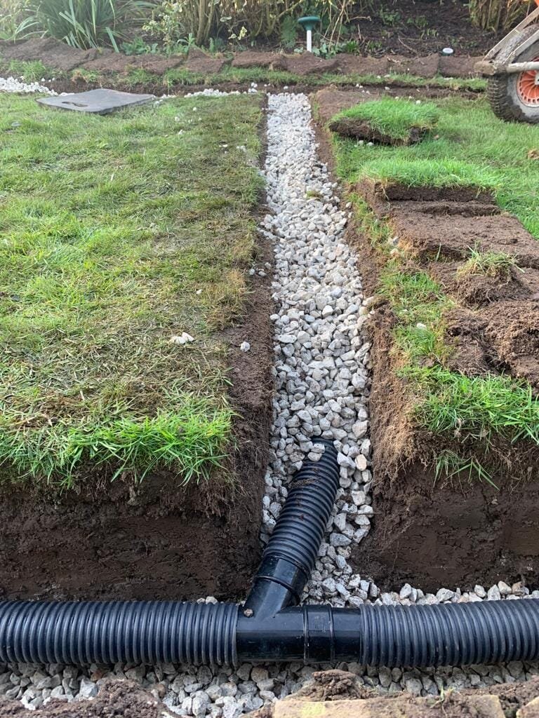 TOTAL Garden Land Drain Installation Company Leeds Yorkshire